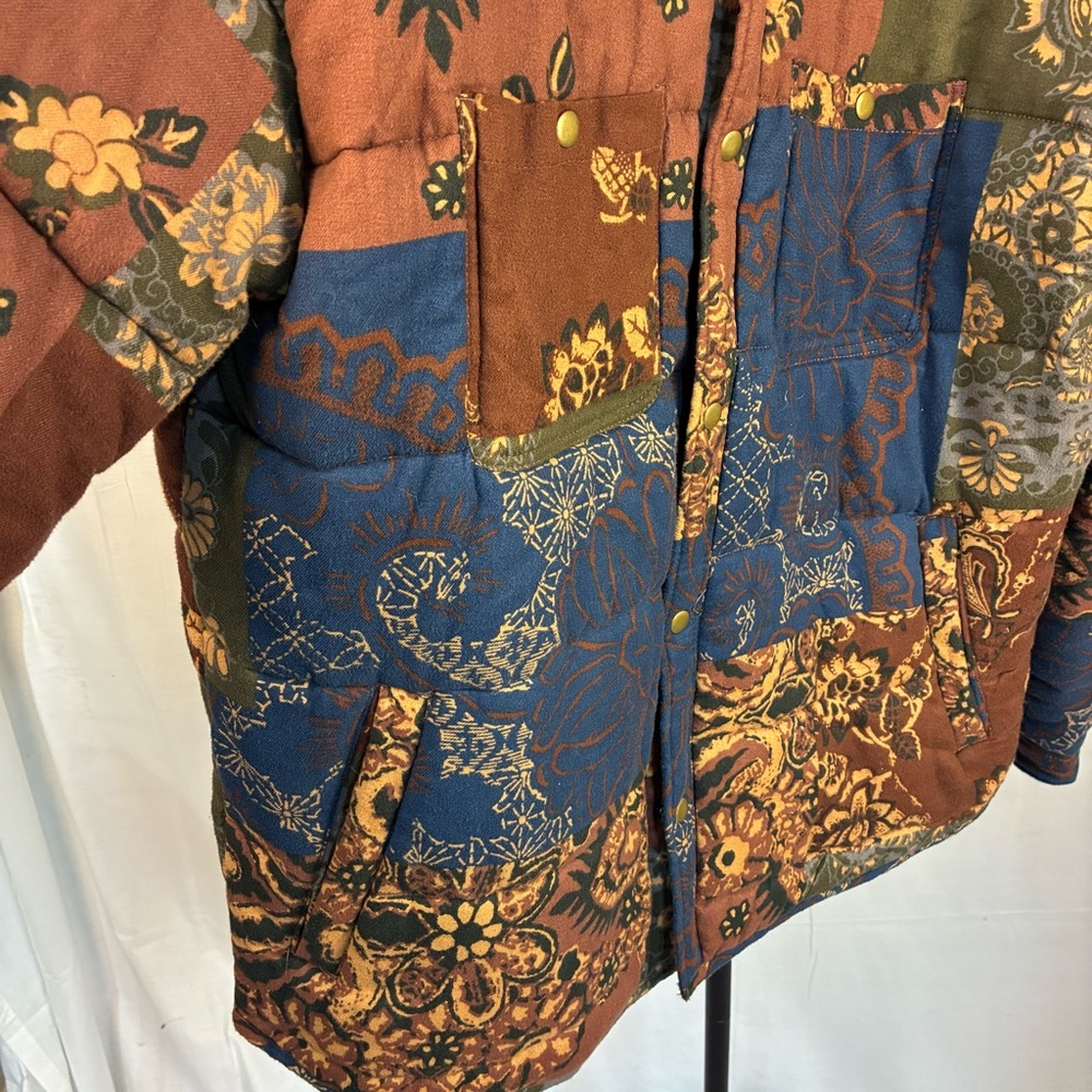 NWOT BDG Pattern Quilted Puff Patchwork Jacket XL - image 3